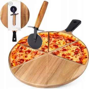 Kuchyňské prkénko Prkénko na krájení pizzy Vilde dřevěné, 1 ks