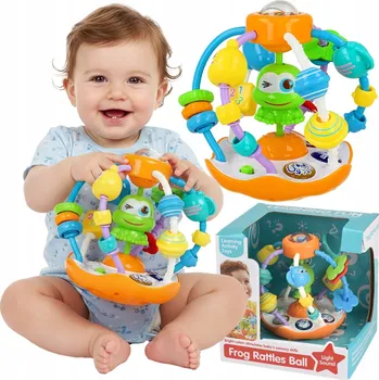 Hračka pro nejmenší KOUSÁTKO Senzorická Hračka Montessori CHRASTÍTKO Antistresová Interaktivní