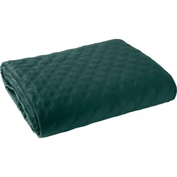 Přehoz na lůžko Přehoz na postel Markizeta velur 170 cm x 210 cm zelený