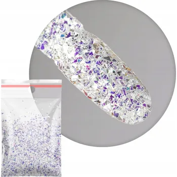 Pyly Ozdoby Na Nechty Vločky Třpytky Kousky Aurora Flakes 5g Č. 2