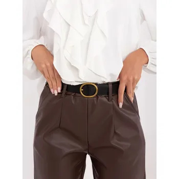 Dámské kalhoty Dámské jednobarevné kalhoty RUE PARIS bílá | hnědá 3441172