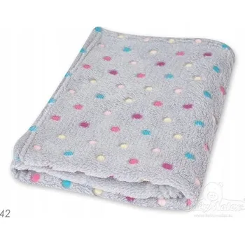 Dětská deka MATEX Dětská deka MILLY z mikrovlákna 75x100 [TB0294_K42] puntíky šedá
