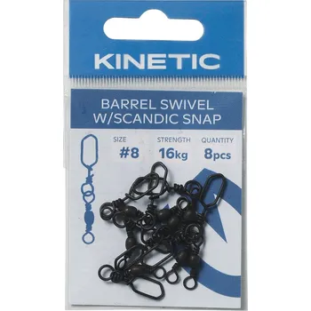 Kinetic Obratlík s Karabinkou Black Nickel 1