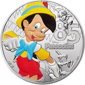 Stříbrná mince 10 € – Pinocchio 2025 – Francie