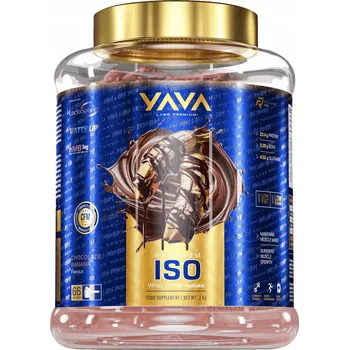 Protein Yava Labs Premium ISO – 2 kg Proteinový Izolát Izolát Čokoláda Banán