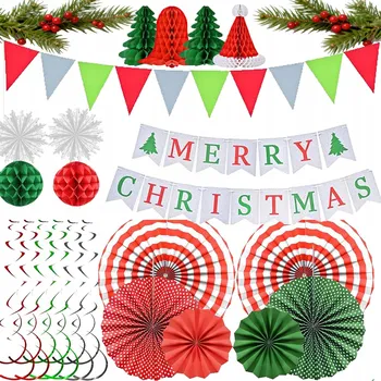 Vánoční dekorace VESELÉ VÁNOCE girlanda banner vánoční dekorace VÁNOCE