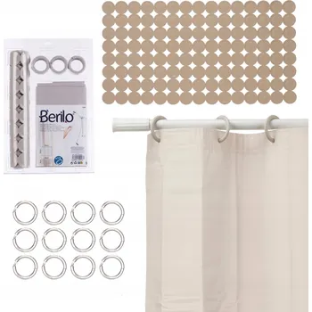 Koupelnová předložka Sada koupelnových doplňků Berilo, 2 kusy, béžová