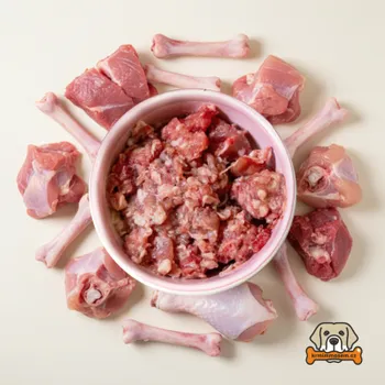 Krmivo pro psa Kuře hrubomleté 1 kg KRMIMMASEM.CZ KM102