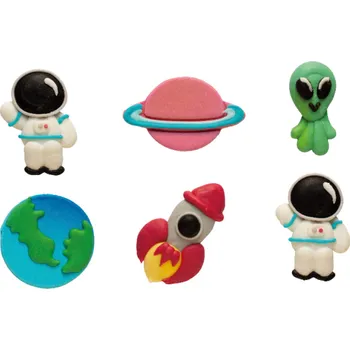 Přisada na vaření a pečení Cukrová dekorace vesmír 6ks Decora