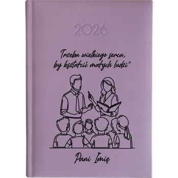 Kalendář Knižní kalendář 2026 A5 FunnyCase fialový