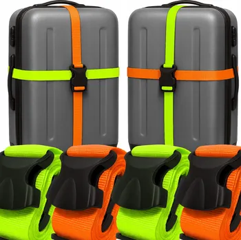 4X ZAJIŠŤOVACÍ POPRUH NA KUFR ZAVAZADLA TAŠKY PEVNÝ UPEVŇOVACÍ POPRUH