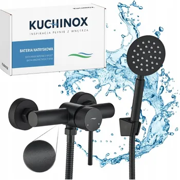 Vodovodní baterie Sprchová baterie Kuchinox NOIA černá