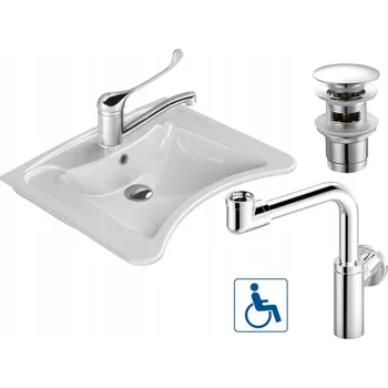 Umyvadlo Závěsná asymetrická umyvadlo CeraStyle bílé