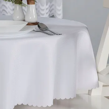 ubrus UBRUS BÍLÝ KULATÝ VODĚODOLNÝ Alisa 160cm