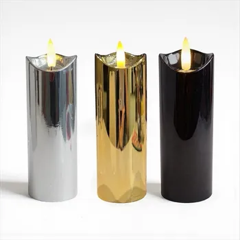 Svíčka LED SVÍČKA 15 CM ELEKTRONICKÁ NÁHRADA DO HŘBITOVNÍCH SVÍČEK SVÍČKA EFEKT PLAMENE