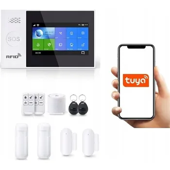 Sada domovního alarmu BEZDRÁTOVÝ ALARM s LCD GSM WiFi SMS TUYA POLSKÝ