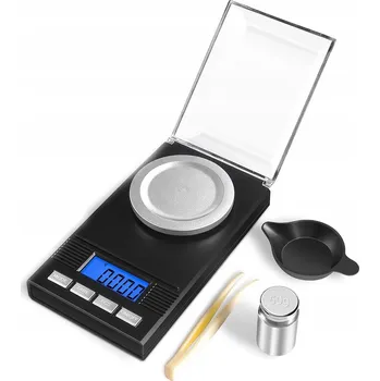 Kuchyňská váha PŘESNÁ JUBILEJNÍ VÁHA 50g 0,001g PRECIZNÍ KUCHYŇSKÁ DOMÁCÍ S PODSVÍCENÍM