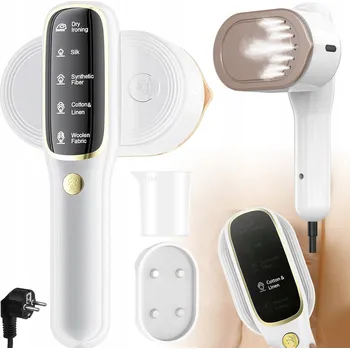 Žehlička NAPAŘOVAČ ODĚVŮ ŽEHLIČKA CESTOVNÍ PŘENOSNÝ 5 NASTAVENÍ PÁRY OTOČNÝ O 90°