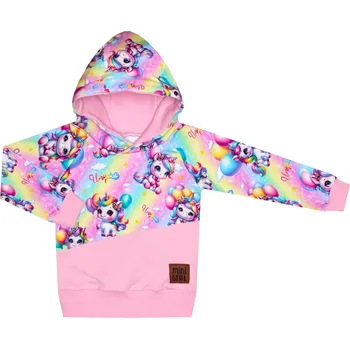 Mikina s kapucí - Jednorožci párty Velikost: 122