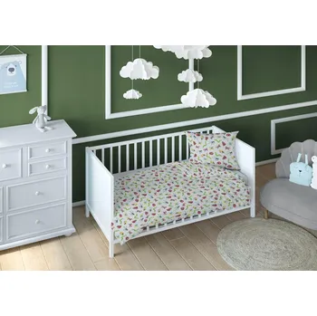 Povlečení Sada povlečení Karo 160 x 200 cm bílá