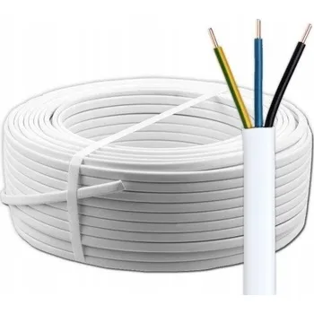 elektrický kabel Kabel plochý CYKY-J 3x1,5mm 450/750V role 100m Damir