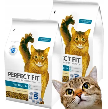 Krmivo pro kočku PERFECT FIT Sterilní suché krmivo pro kočky s kuřecím masem 2,8 kg