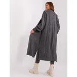 BADU Tmavě šedý svetr s nafouknutými rukávy Barva: Tmavě šedá, Velikost: ONE SIZE