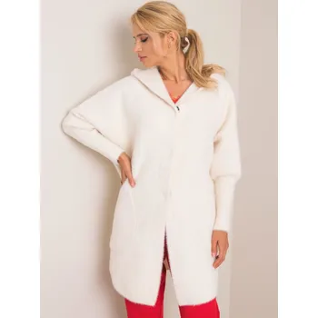 Factory Price Carolynův kabát z alpaka vlny v barvě ecru Barva: Béžová, Velikost: ONE SIZE