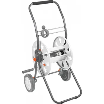 Zahradní hadice Vozík na hadici Bradas 1/2″ s titanovým navijákem, pistolí a spojkami