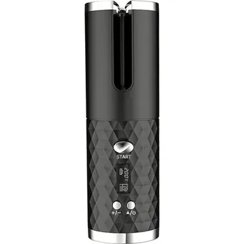 Péče o vlasy VERK Automatická rotační kulma na vlasy s LCD displejem - VERK 15925 černá