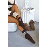 Vlněné ponožky MOON čokoládově hnědé Velikost: UNI: 37-40