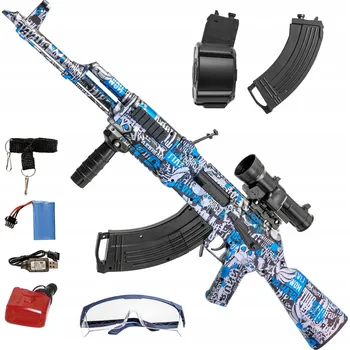 Puška na gelové kuličky Loreho AK47 80 cm + 2 zásobníky