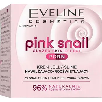 Pleťový krém Eveline Cosmetics Pink Snail Rozjasňující pleťový krém Jelly Slime
