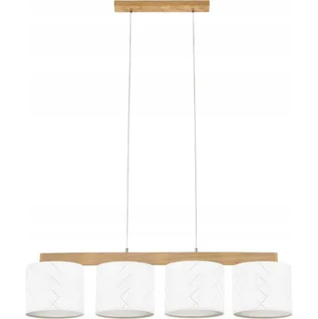 SPOT Light Závěsné svítidlo 4xE27 Max.25W Dub Olejovaný a Vícebarevné Stínidlo