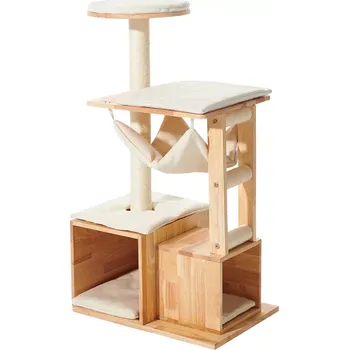 Nobby Ligno moderní škrabadlo ze dřeva 60x40x108cm