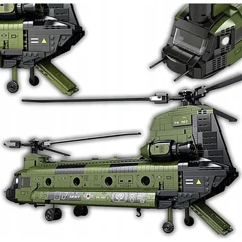 ostatní stavebnice STAVEBNICE LICENCOVANÝ VRTULNÍK CH-47 CHINOOK 1458 DÍLKŮ