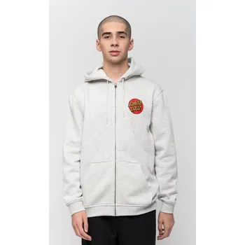 Pánská mikina SANTA CRUZ mikina - Classic Dot Zip Hood Athletic Heather (ATHLETIC HEATHER1756) velikost: S