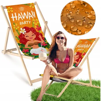 Zahradní lehátko Allbag vícebarevné dřevěné Lehátko