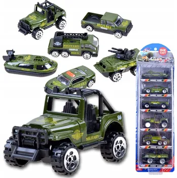 autíčko KOVOVÁ AUTÍČKA VOJENSKÁ AUTÍČKA AUTA AUTÍČKA SADA DÁREK zelená