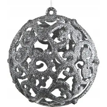 Vánoční dekorace Vánoční Koule 12cm stříbrná