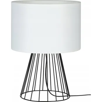 Lampička SPOTLIGHT Stolní lampa 1xE27 Max. 40W, černobílá kompozice se stínidlem