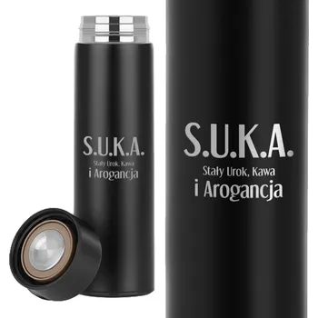 Termoska Termoska Černý s Displejem Jako Dárek Pro Ni S.U.K.A Stresuje Upomina