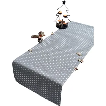 ubrus Textilní běhoun na stůl - Vánoce - hvězdičky - 30 x 120 cm