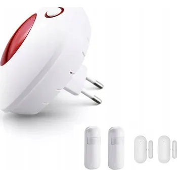 Zabezpečení domácnosti BEZDRÁTOVÁ ALARMOVÁ SIRÉNA 110DB WiFi TUYA + 4x PIR ČIDLO