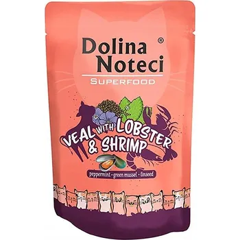 Krmivo pro kočku Dolina Noteci Superfood Kočka telecí s humrem 85g