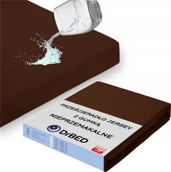 Prostěradlo Prostěradlo s GUMOU 180x200 NEPROMOKAVÉ Voděodolné Hnědé POLSKÉ
