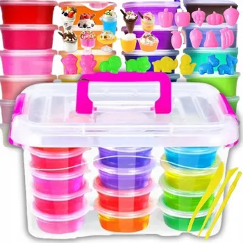 kreativní sada VELKÁ SADA SLIME BOX KREATIVNÍ PRO VÝROBU SLIZU PŘÍSLUŠENSTVÍ OZDOBY DĚTI