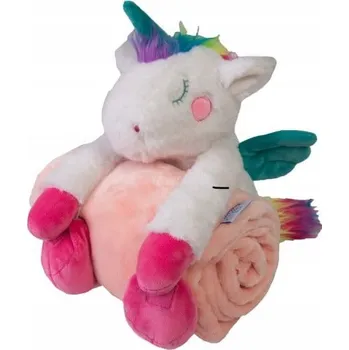 deka Plyšová deka 85x100 s maskotkou Carol růžová BabyMatex