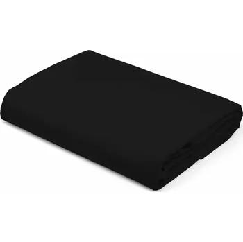 Prostěradlo Prostěradlo s gumou Detexpol bavlněný satén 160 x 200 cm Pure Černé