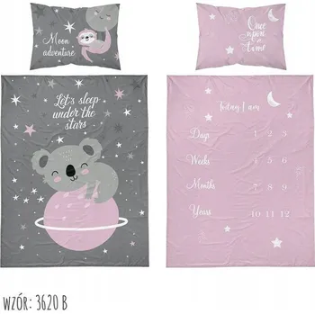 Povlečení Sada povlečení Detexpol 100 x 135 cm šedá